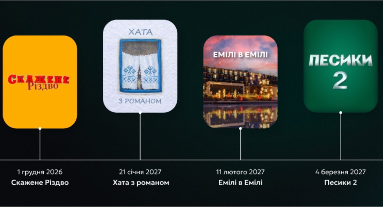 FILM.UA анонсувала гучні прем’єри на 2026–2027 роки: що побачать глядачі