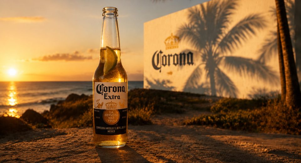 Corona створила рекламу, яку треба встигнути побачити: ефект триває лише кілька хвилин і з’являється лише під час заходу сонця