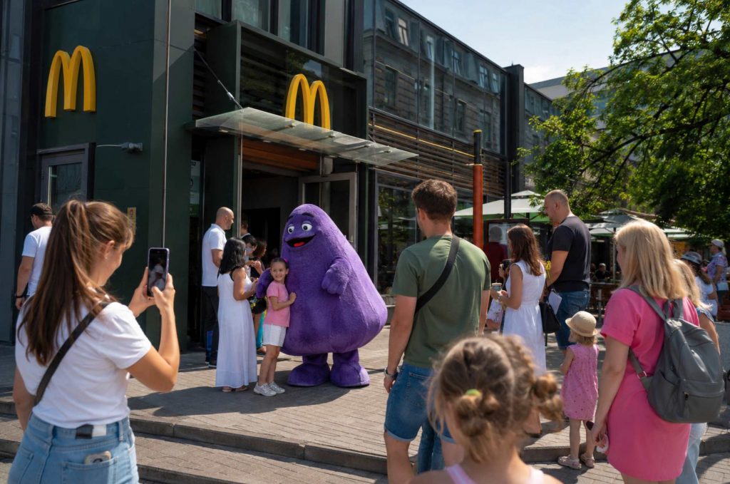 McDonald’s запустив тур «Гримаса»: де і коли можна побачити персонажа у Києві, Дніпрі, Одесі та Львові
